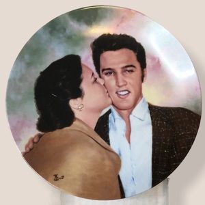 Elvis and Gladys Delphi Collectors Plate 1990